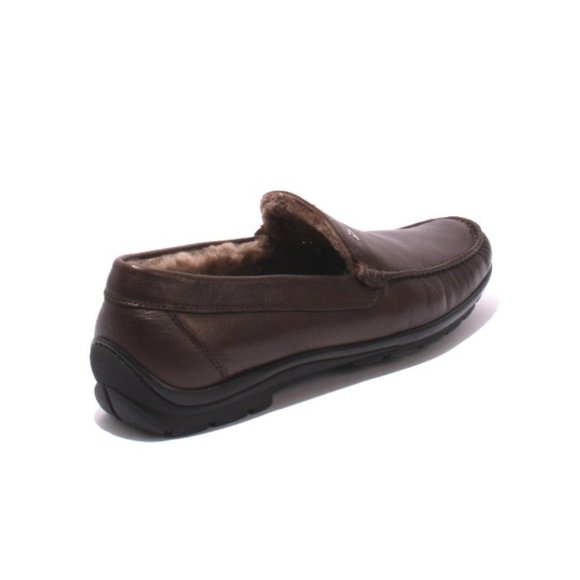 Ernesto Dolani 9640b Brown Leather / Sheepskin Deer Driver Moccasins main image 7
